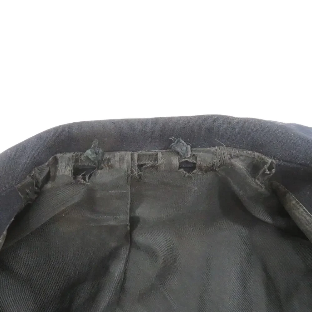 WWII USN WOOL PEACOAT 10 Button Chin Strap Corduroy Pocket Jacket Sz S? 1940s